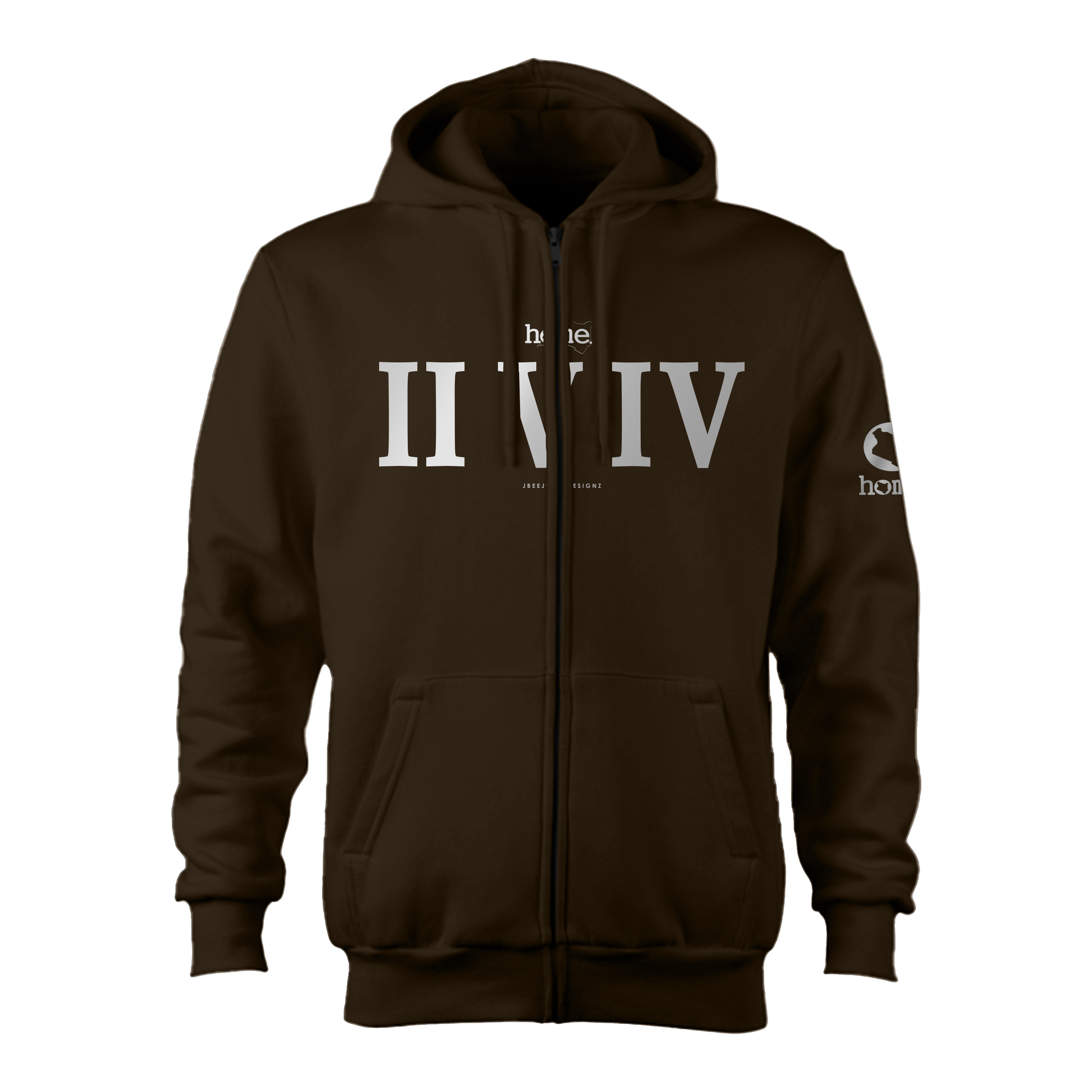 Zip-up Hoodie - Espresso (Heavy Fabric)