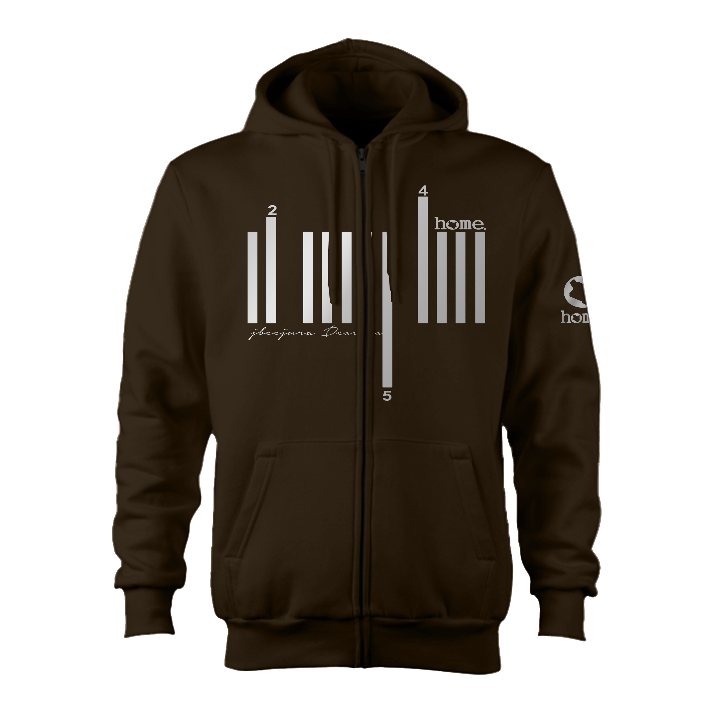 Kids Zip-Up Hoodie - Espresso (Heavy Fabric)