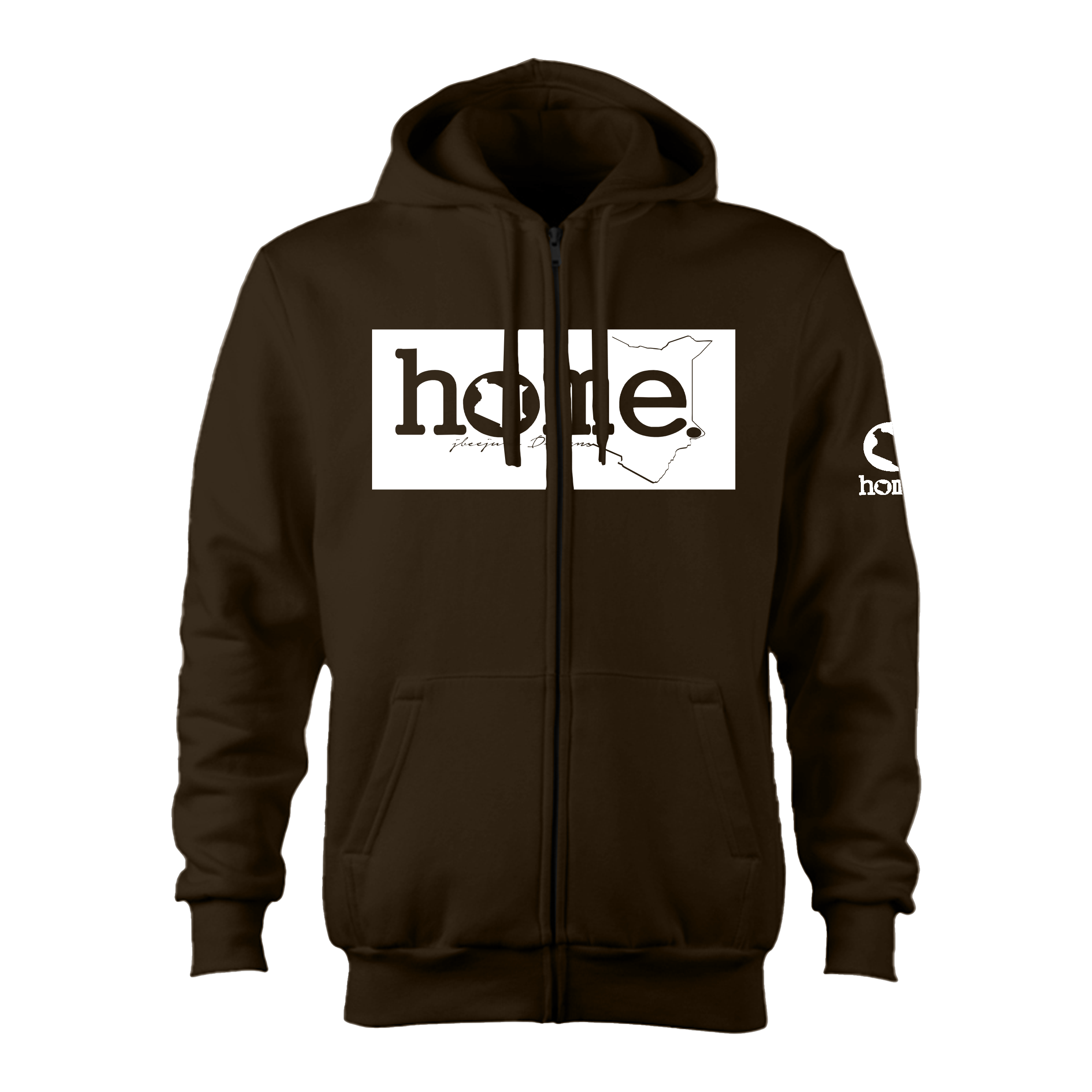 Zip-up Hoodie - Espresso (Heavy Fabric)