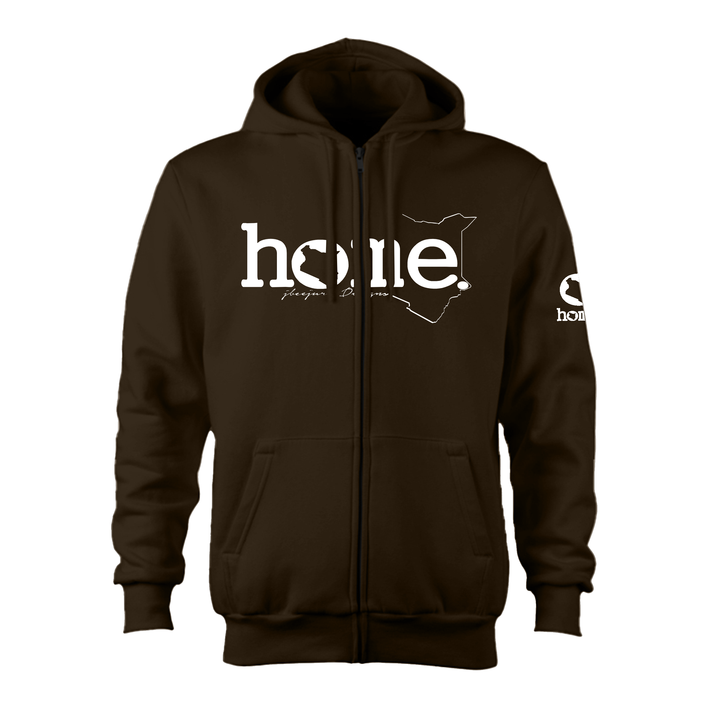 Zip-up Hoodie - Espresso (Heavy Fabric)