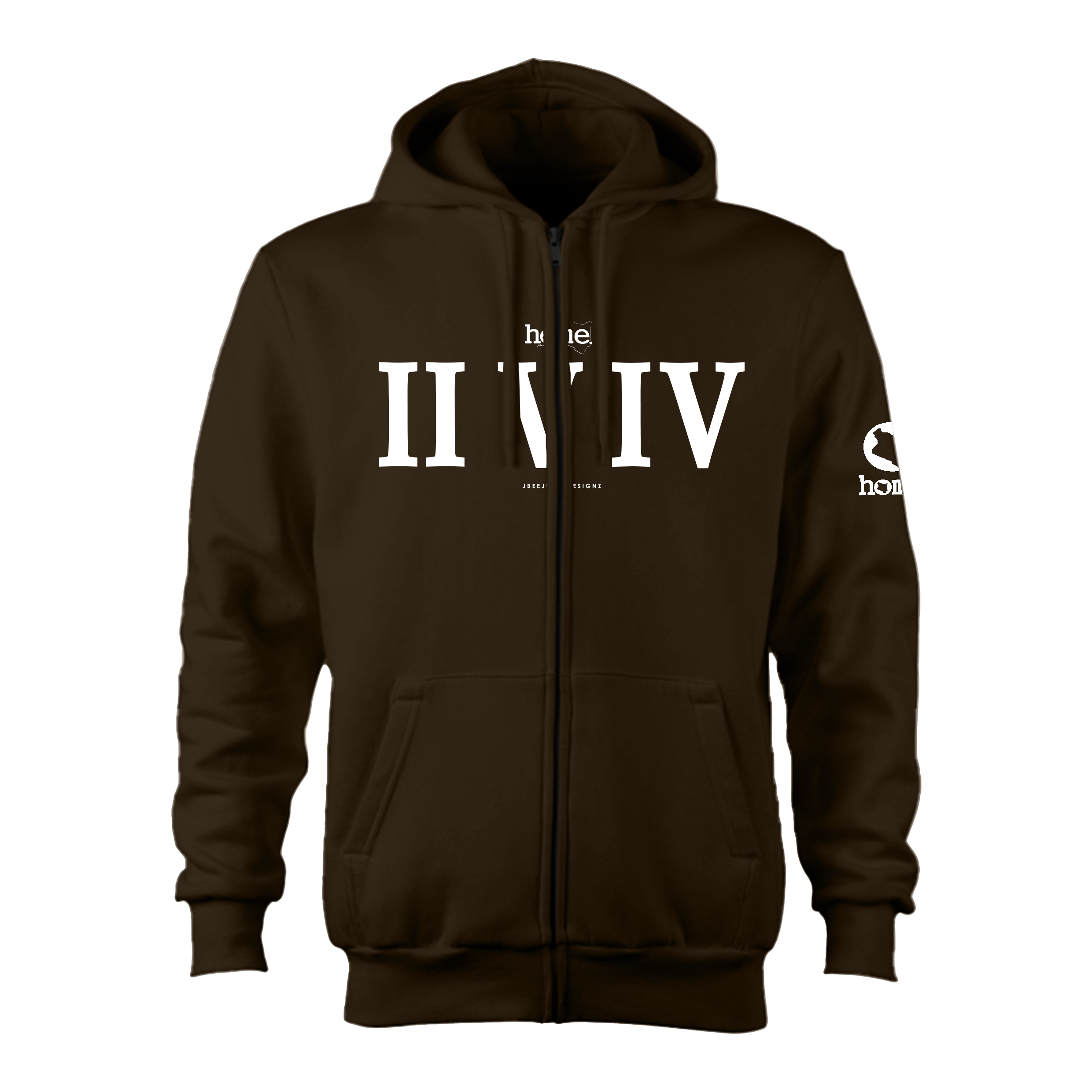 Zip-up Hoodie - Espresso (Nuvetra Fabric)