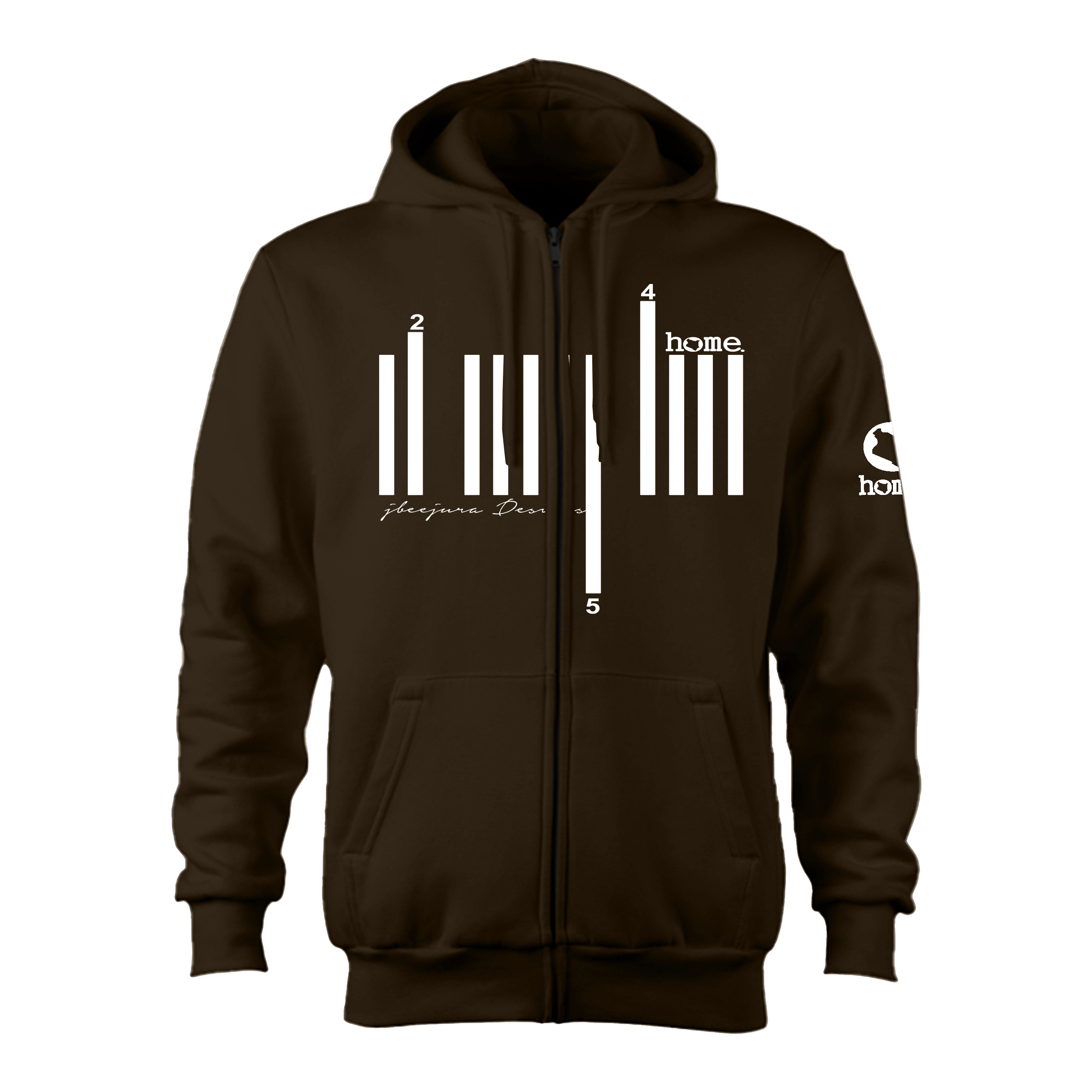 Zip-up Hoodie - Espresso (Heavy Fabric)