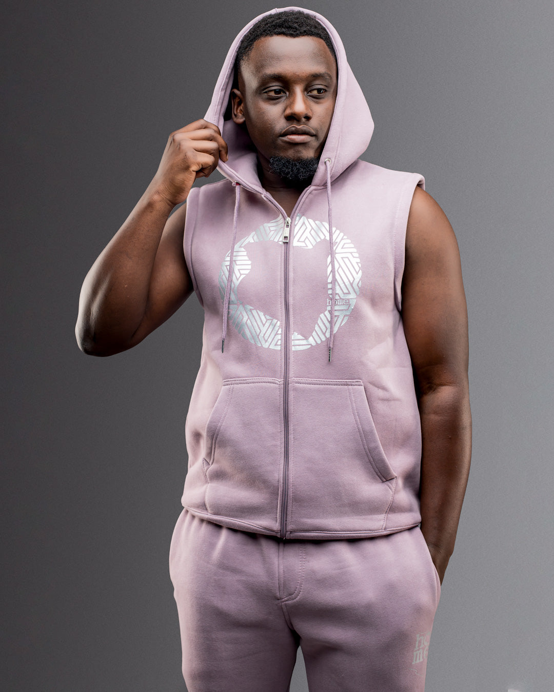 Lavender Sleeveless Hoodie