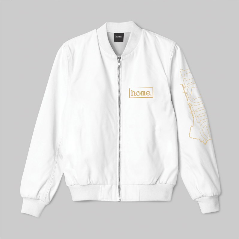 Kids Bomber Jacket - White