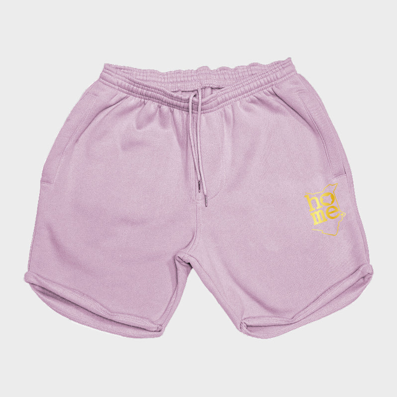 Men's Long Shorts - Lilac (Heavy Velvet Fabric)