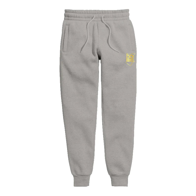 Mens Sweatpants - Light Grey (Velvet Fabric)