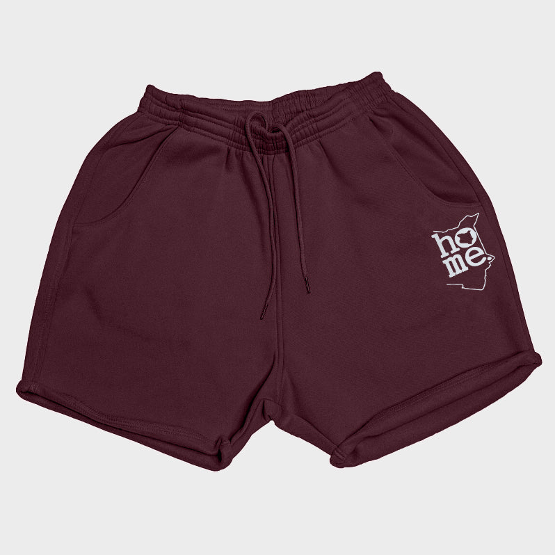 Women's Booty Shorts - Maroon (Nuvetra Fabric)