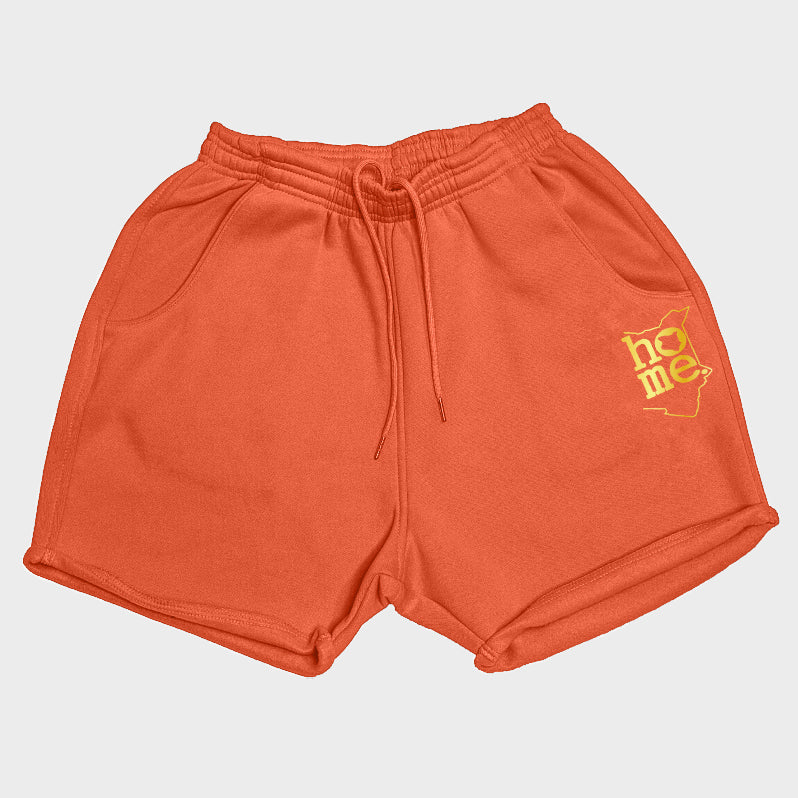 Women's Booty Shorts - Orange (Heavy Velvet Fabric)