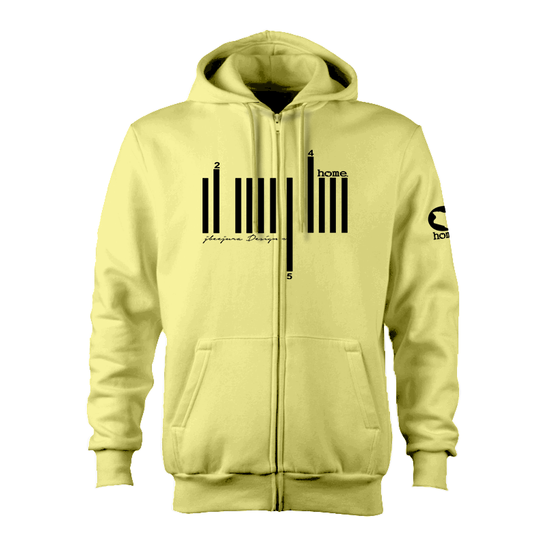Zip-up Hoodie - Canary Yellow (Heavy Fabric)