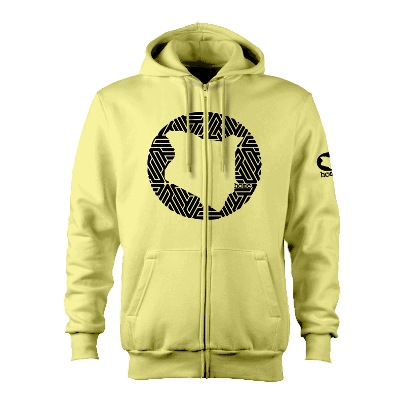 Zip-up Hoodie - Canary Yellow (Heavy Fabric)