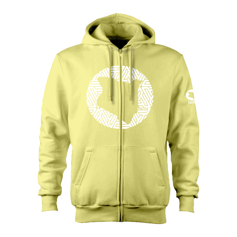 Zip-up Hoodie - Canary Yellow (Heavy Fabric)