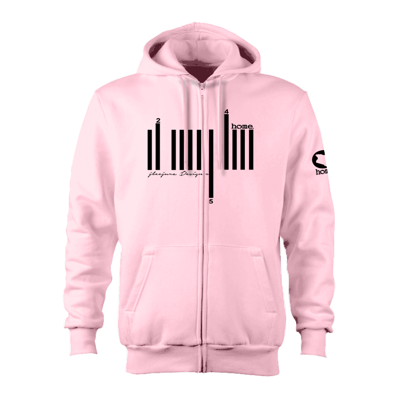 Kids Zip-Up Hoodie - Crepe Pink (Heavy Fabric)