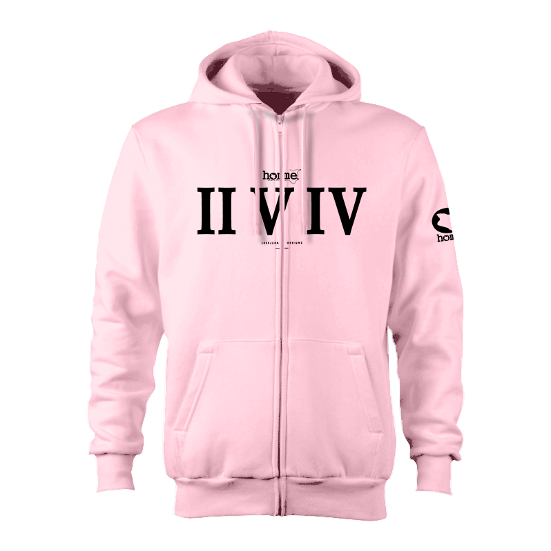 Kids Zip-Up Hoodie - Crepe Pink (Heavy Fabric)