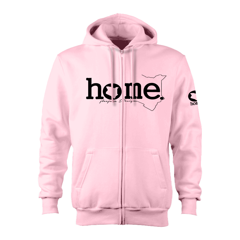 Kids Zip-Up Hoodie - Crepe Pink (Heavy Fabric)