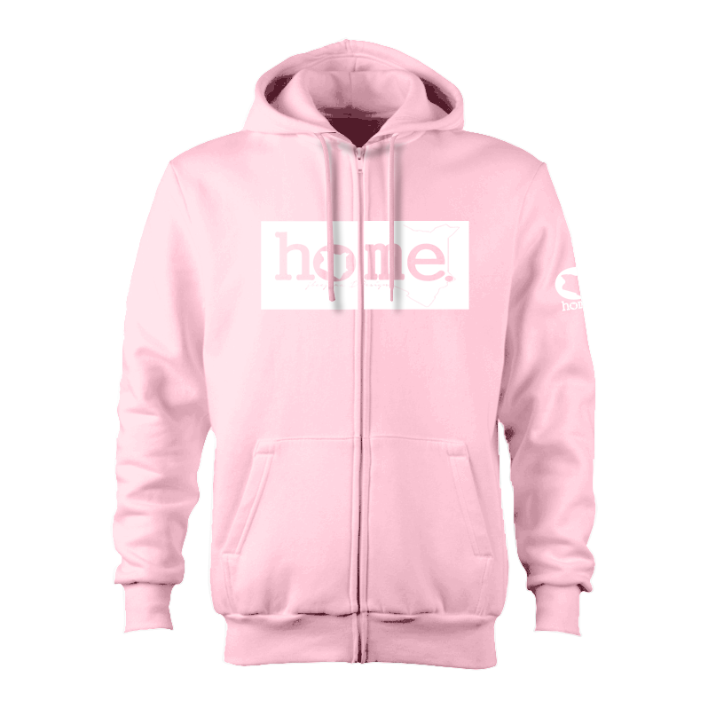 Kids Zip-Up Hoodie - Crepe Pink (Heavy Fabric)