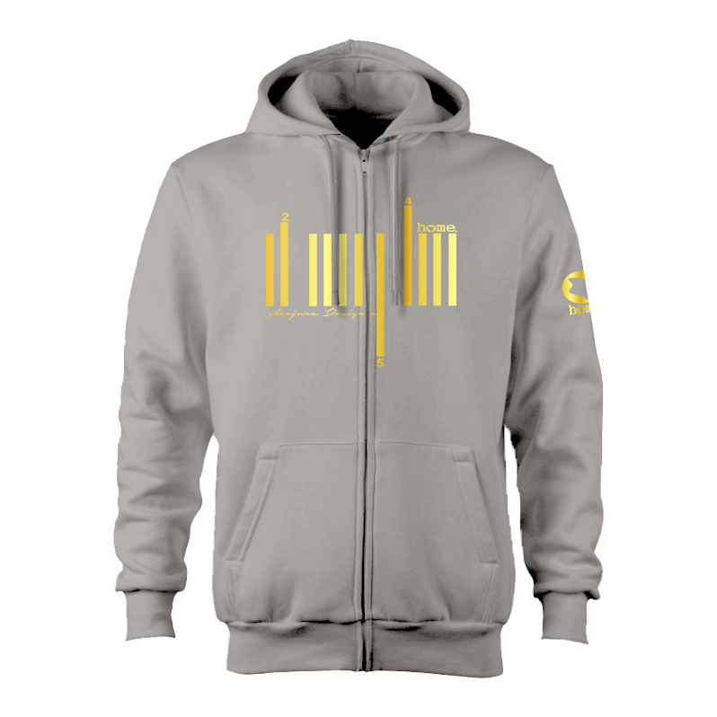 Zip-up Hoodie - Light Grey (Heavy Fabric)