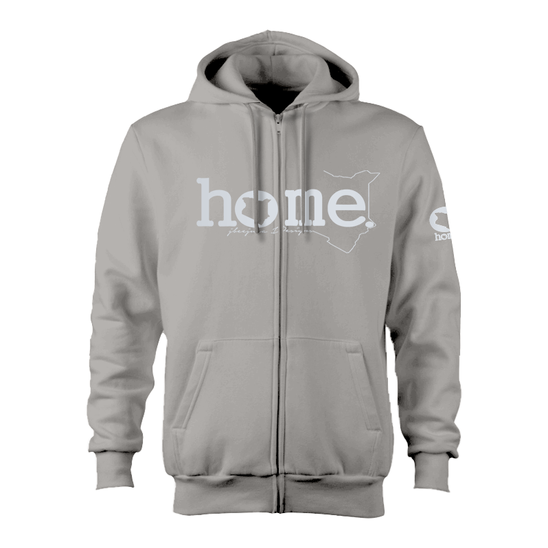 Zip-up Hoodie - Light Grey (Heavy Fabric)