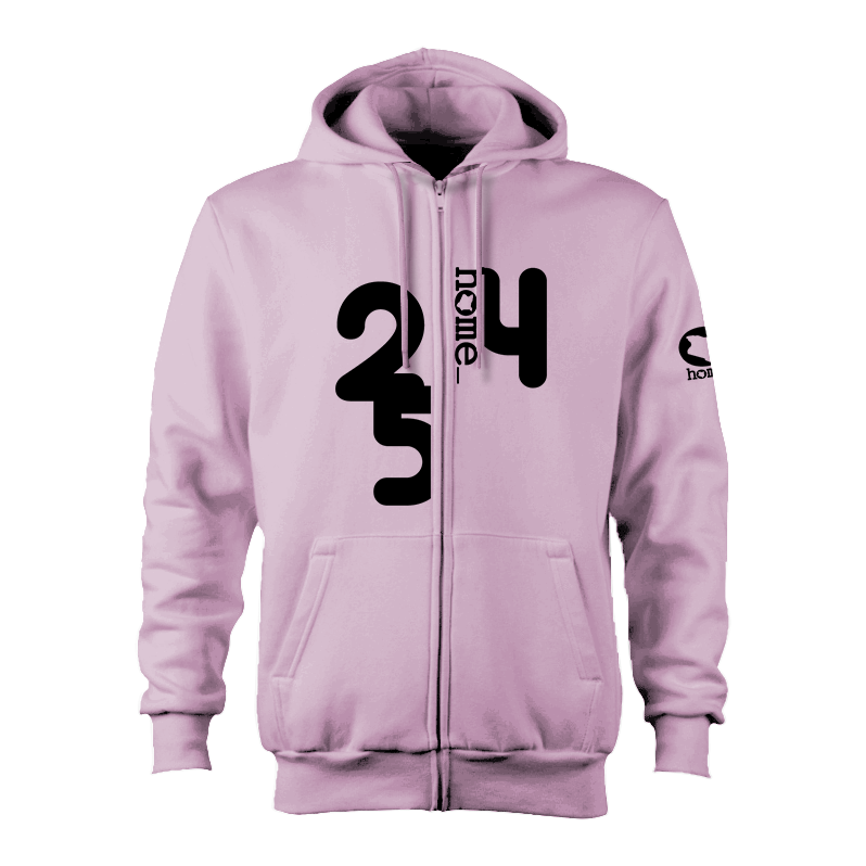 Zip-up Hoodie - Lilac (Heavy Velvet Fabric)