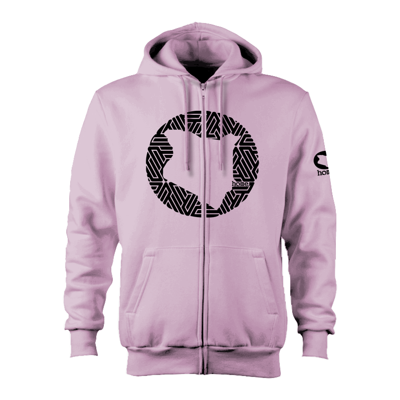Zip-up Hoodie - Lilac (Heavy Velvet Fabric)