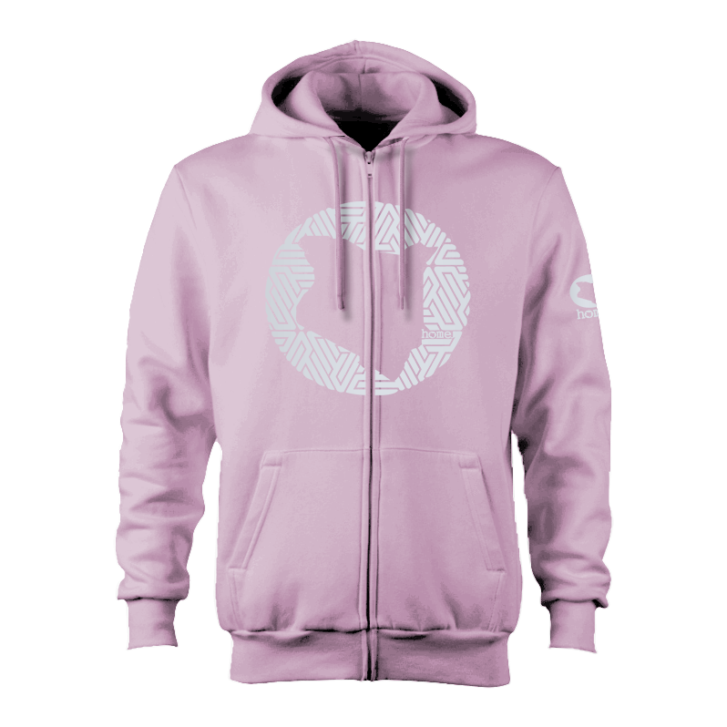 Zip-up Hoodie - Lilac (Heavy Velvet Fabric)