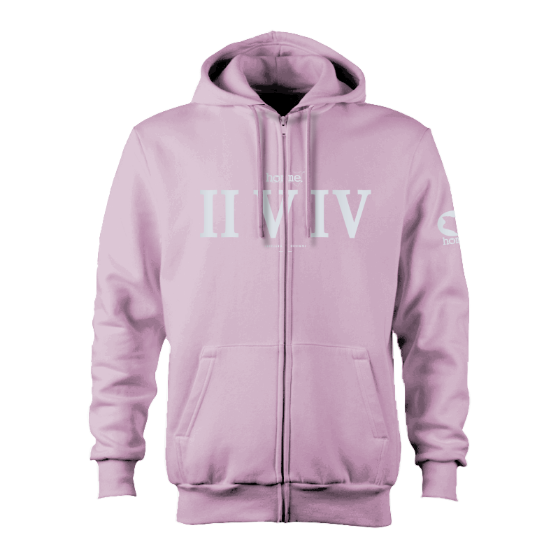 Zip-up Hoodie - Lilac (Heavy Velvet Fabric)