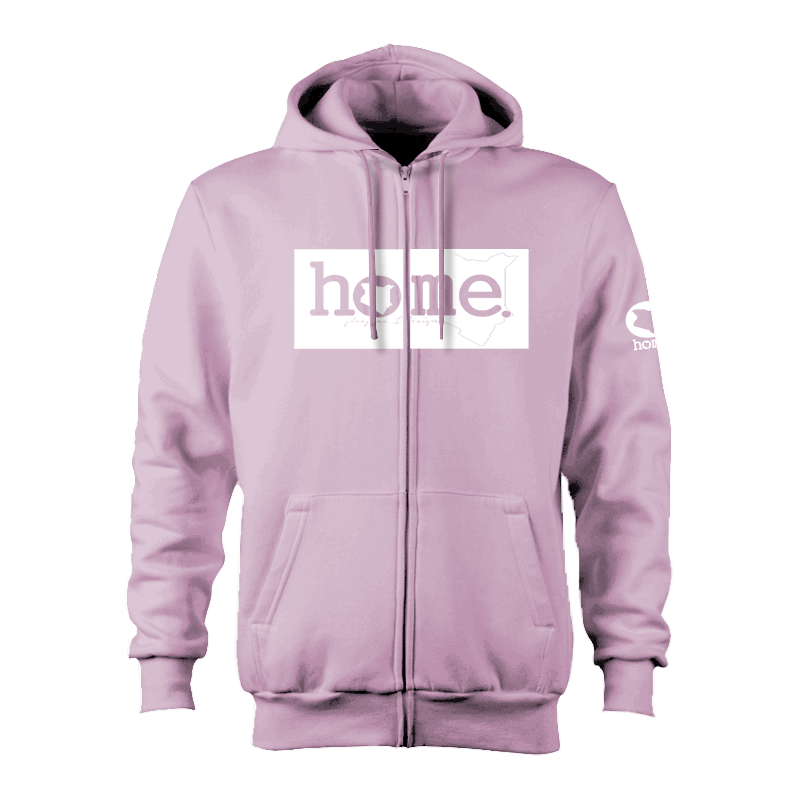 Kids Zip-Up Hoodie - Lilac (Heavy Velvet Fabric)