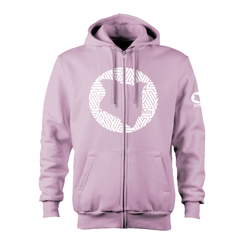 Kids Zip-Up Hoodie - Lilac (Heavy Velvet Fabric)