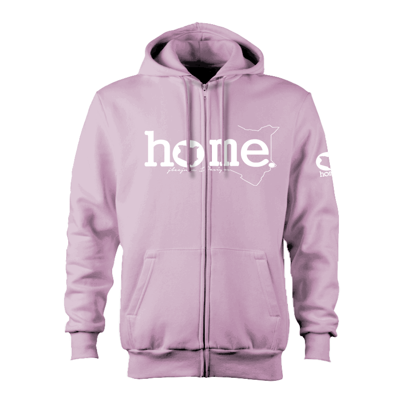 Zip-up Hoodie - Lilac (Heavy Velvet Fabric)