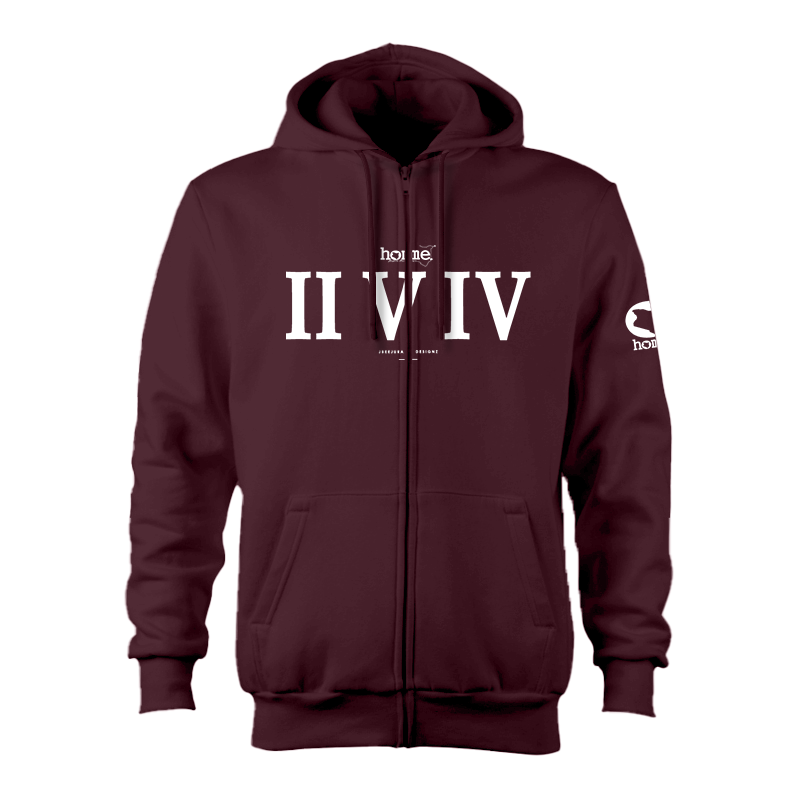 Zip-up Hoodie - Maroon (Nuvetra Fabric)