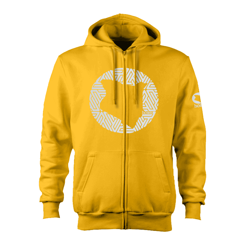 Zip-up Hoodie - Mustard Yellow (Heavy Fabric)