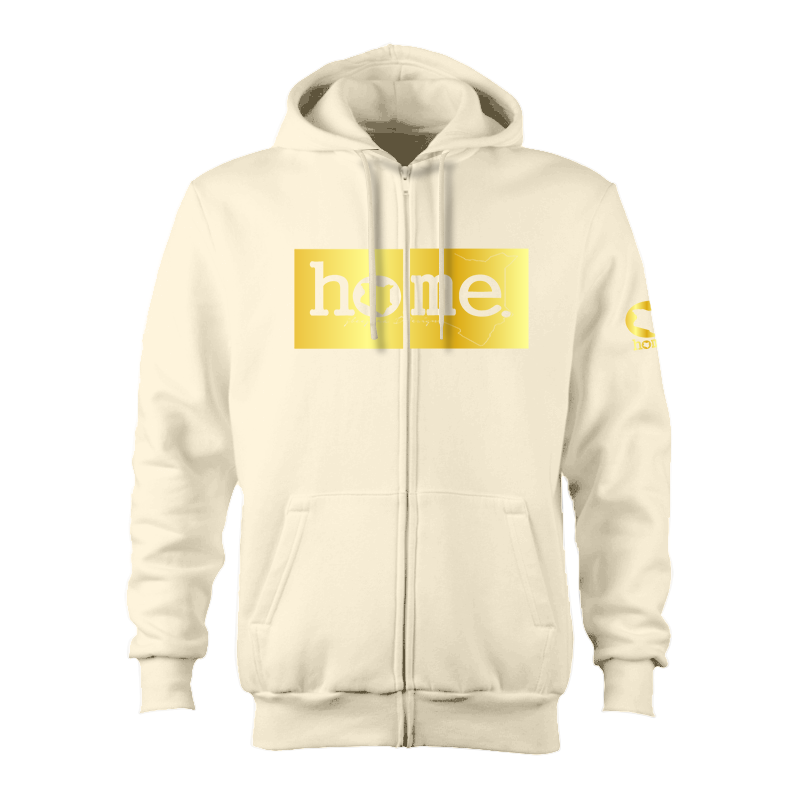 Zip-up Hoodie - Off White (Heavy Fabric)