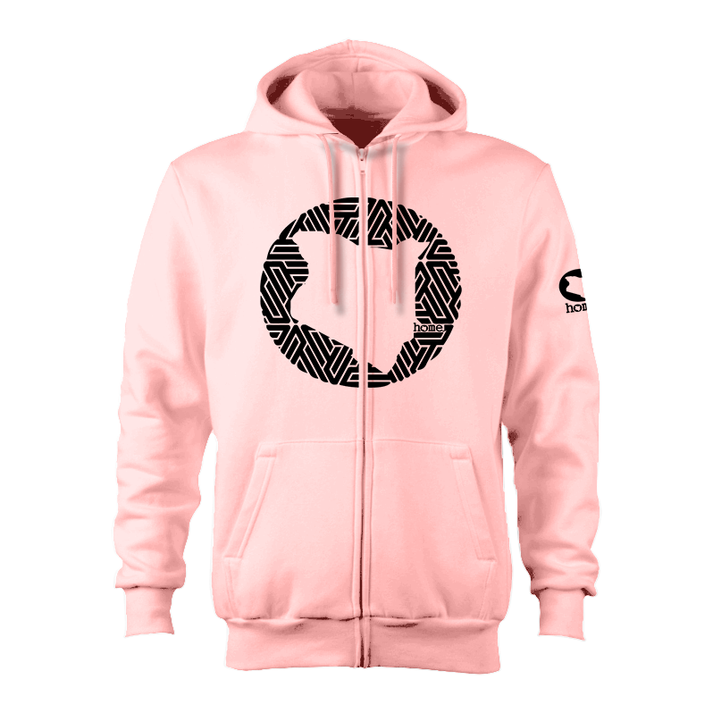 Zip-up Hoodie - Peach (Heavy Fabric)