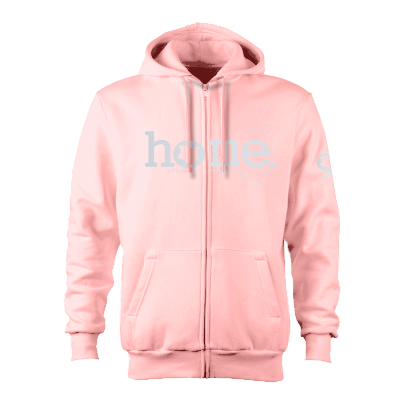 Zip-up Hoodie - Peach (Heavy Fabric)