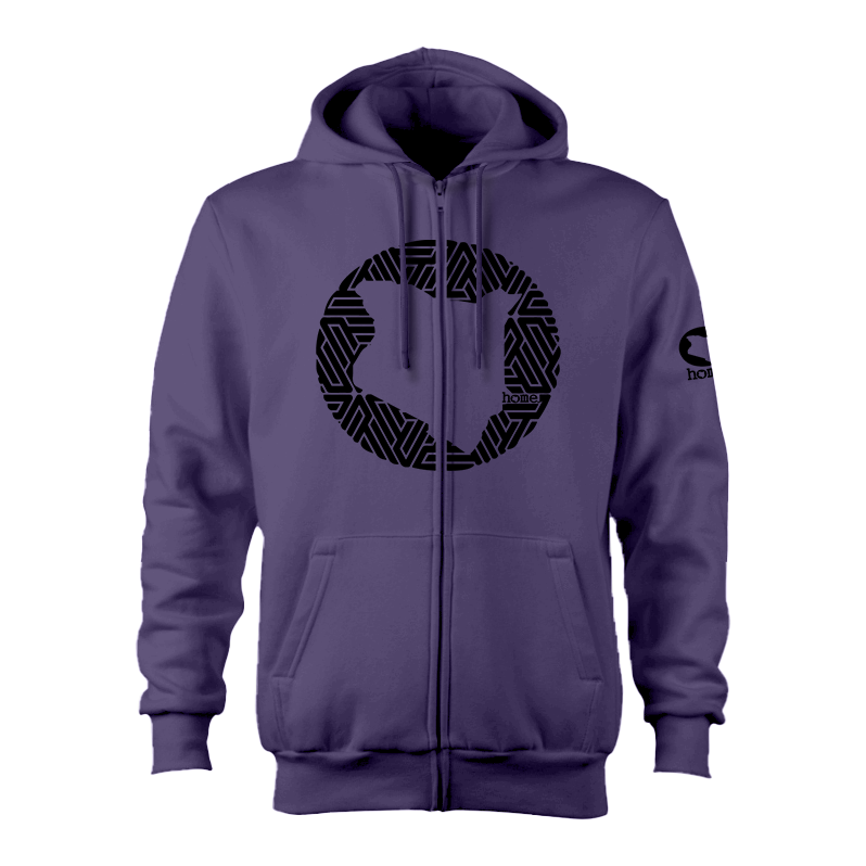 Zip-up Hoodie - Purple (Heavy Fabric)