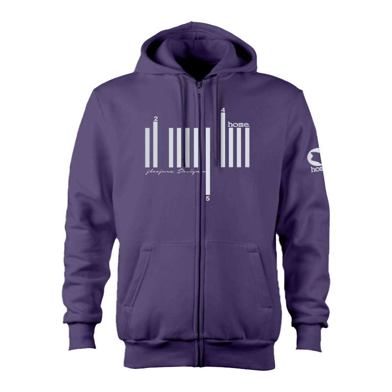 Zip-up Hoodie - Purple (Heavy Fabric)