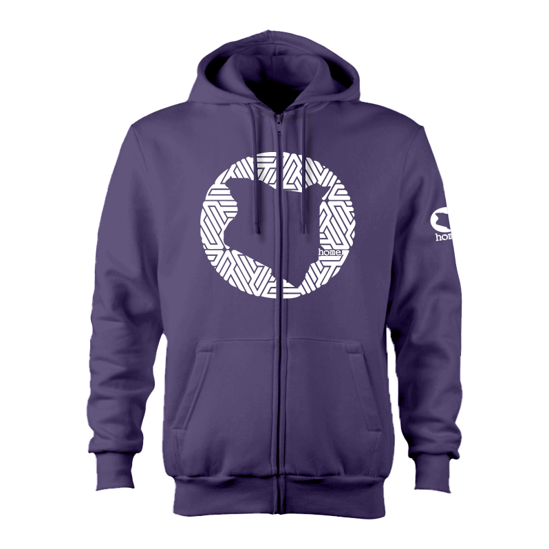 Zip-up Hoodie - Purple (Heavy Fabric)