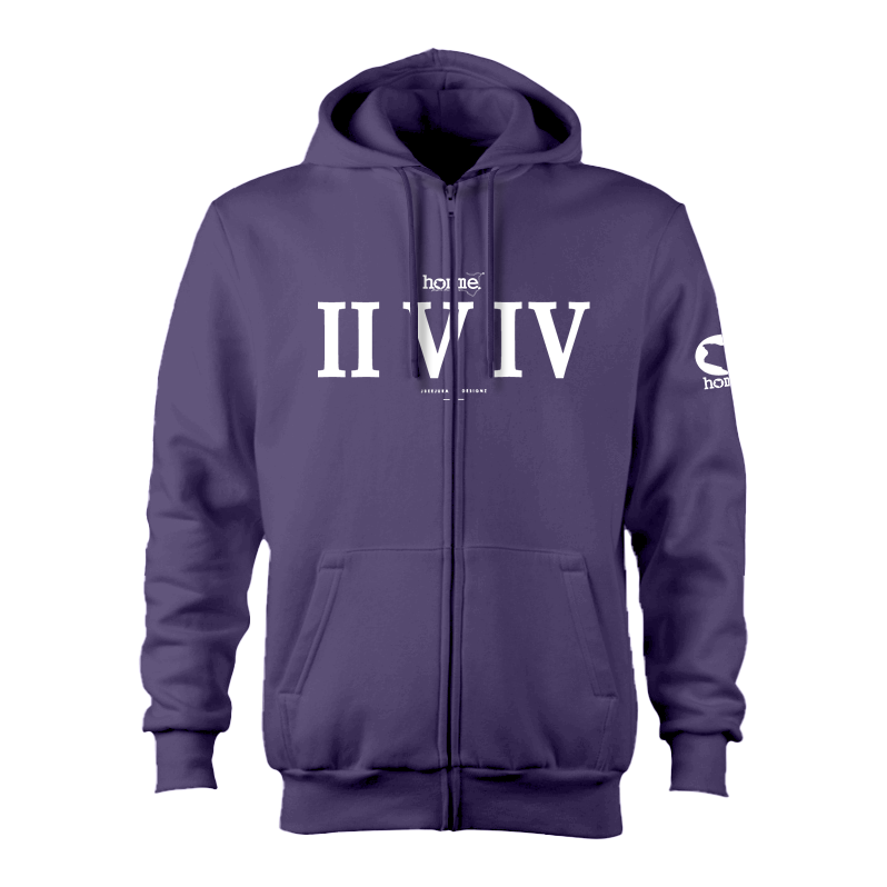 Zip-up Hoodie - Purple (Heavy Fabric)
