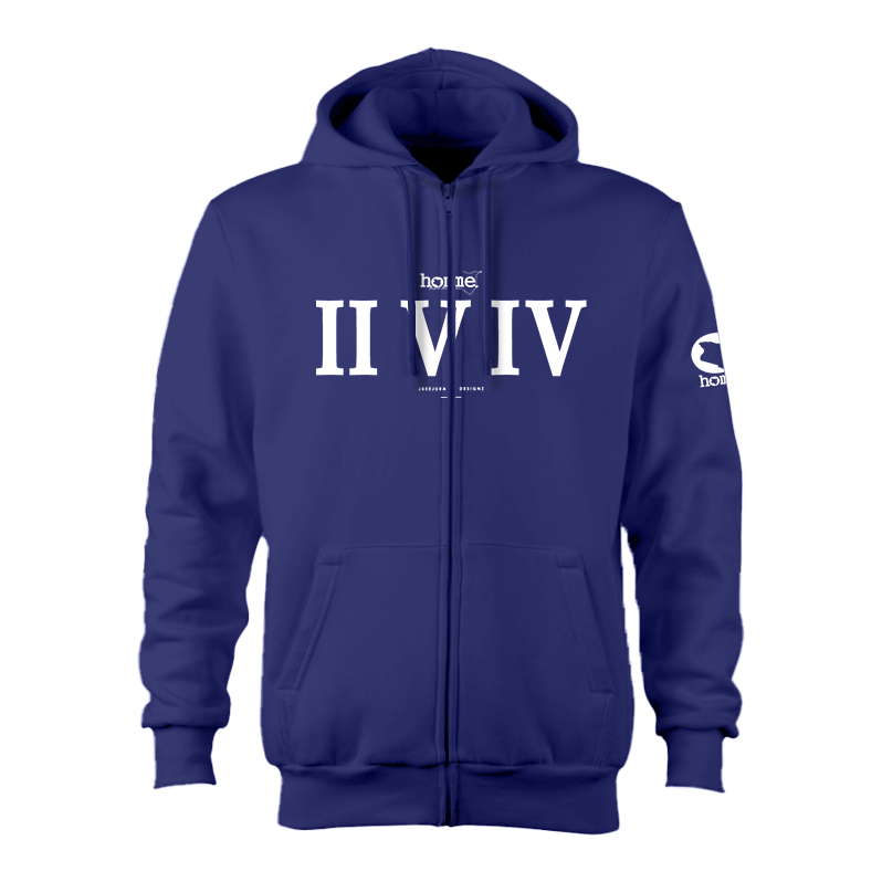 Zip-up Hoodie - Royal Blue (Heavy Fabric)