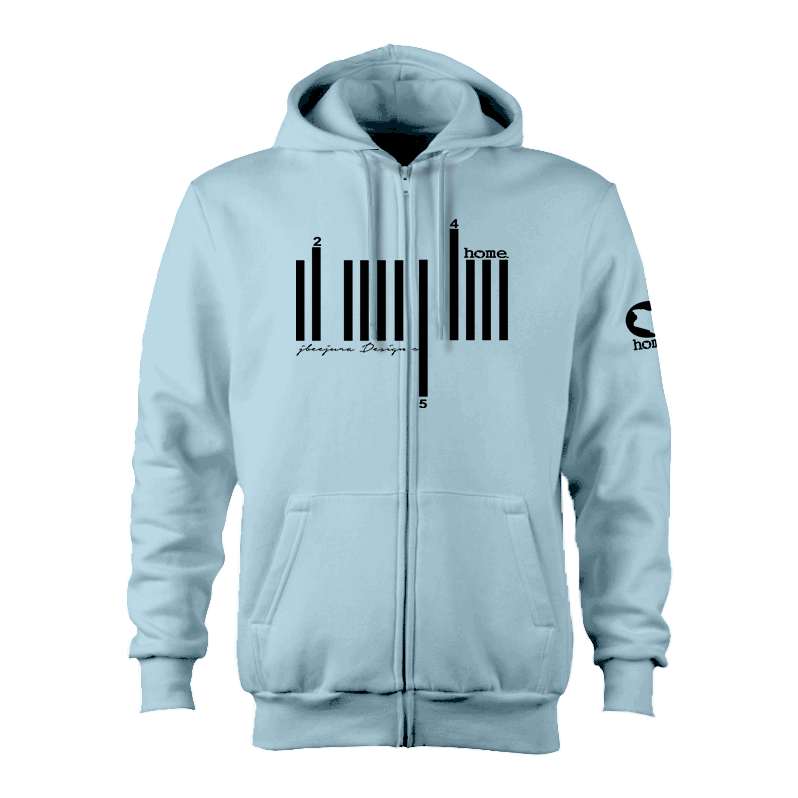Zip-up Hoodie - Sky Blue (Heavy Fabric)