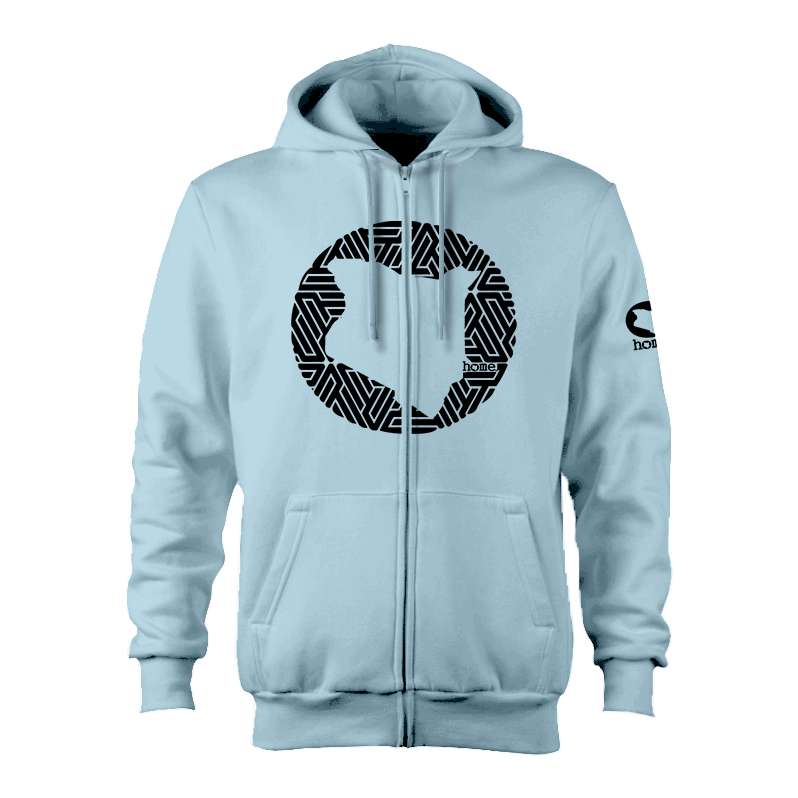 Zip-up Hoodie - Sky Blue (Heavy Fabric)