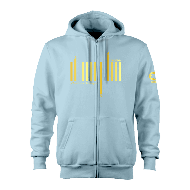 Zip-up Hoodie - Sky Blue (Heavy Fabric)