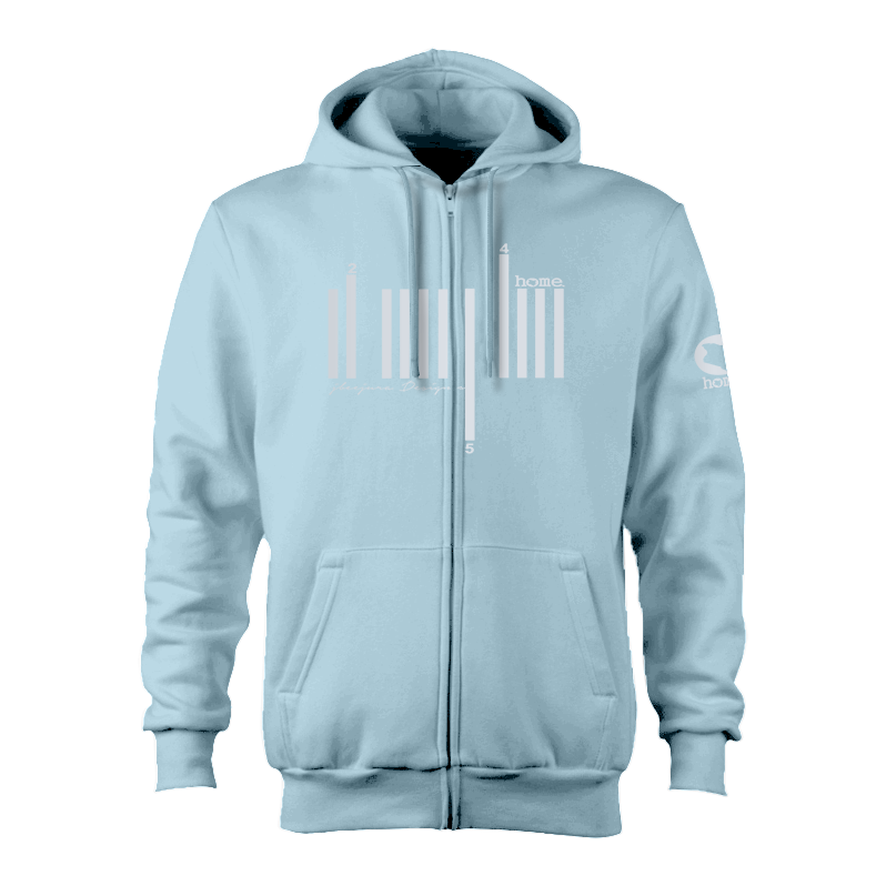 Zip-up Hoodie - Sky Blue (Heavy Fabric)