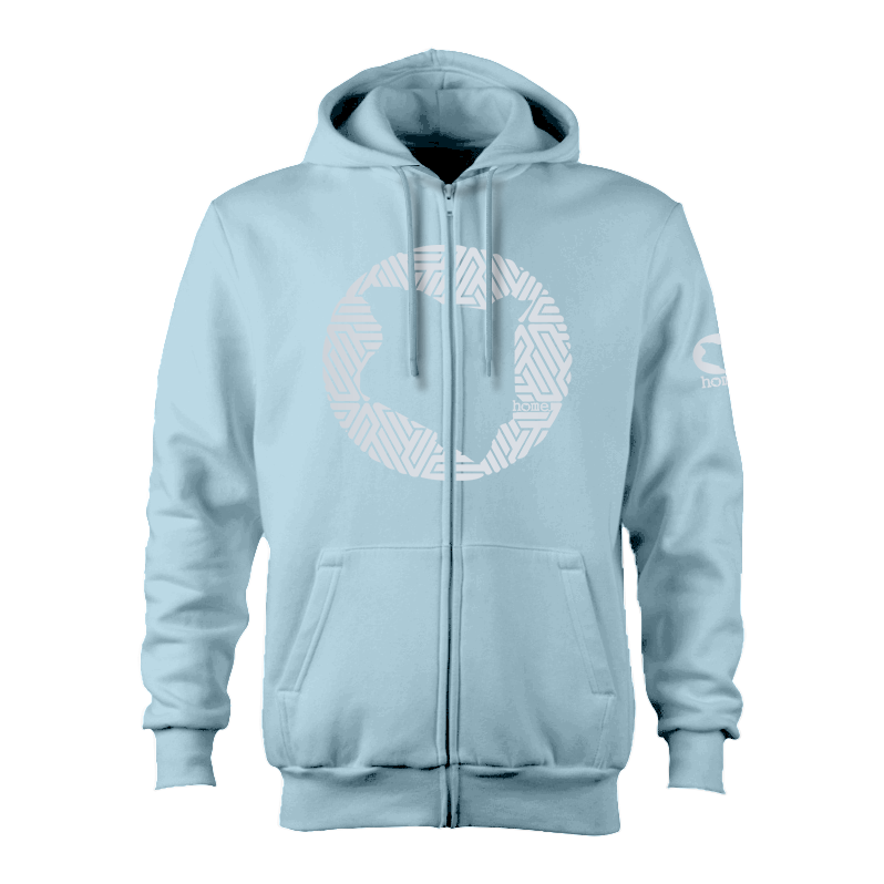 Zip-up Hoodie - Sky Blue (Heavy Fabric)