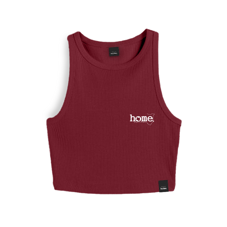 Racer Vest Top- Maroon Red