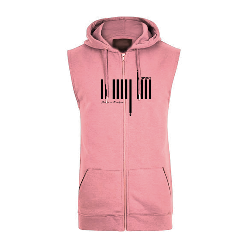 Sleeveless Hoodie - Peach (Heavy Fabric)
