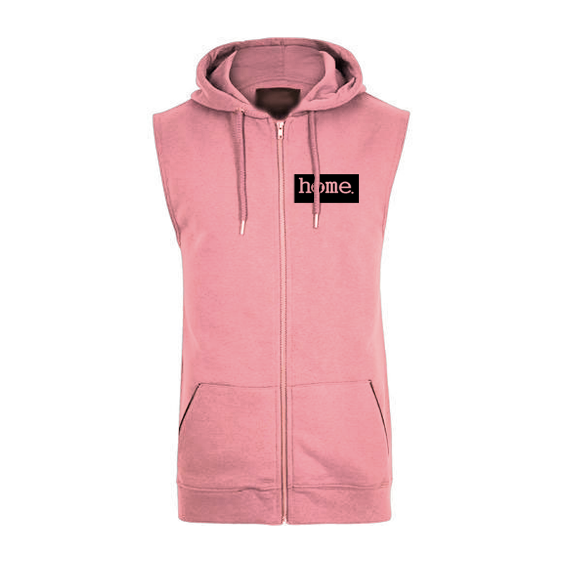 Sleeveless Hoodie - Peach (Heavy Fabric)