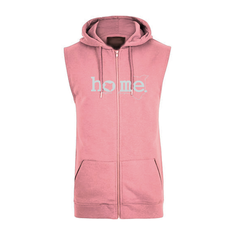 Sleeveless Hoodie - Peach (Heavy Fabric)