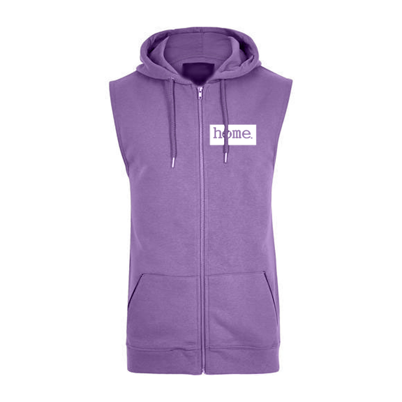 Sleeveless Hoodie - Purple (Heavy Fabric)
