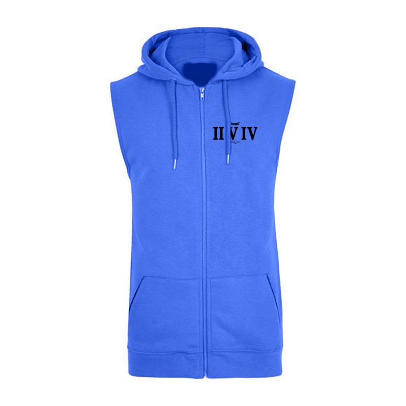 Sleeveless Hoodie - Royal Blue (Heavy Fabric)