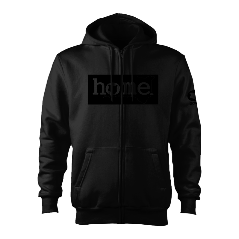 Zip-up Hoodie - Black (Heavy Fabric)